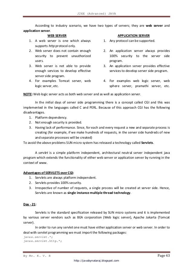 Kvr Java Notes Pdf